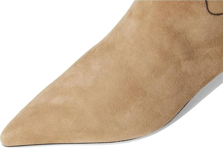 Franco Sarto Mala Booties Women's Boots Tuscan Taupe Suede : 6 M, Leather - Image 2