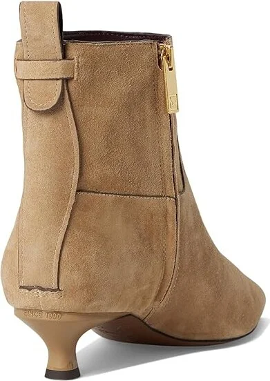 Franco Sarto Mala Booties Women's Boots Tuscan Taupe Suede : 6 M, Leather - Image 4
