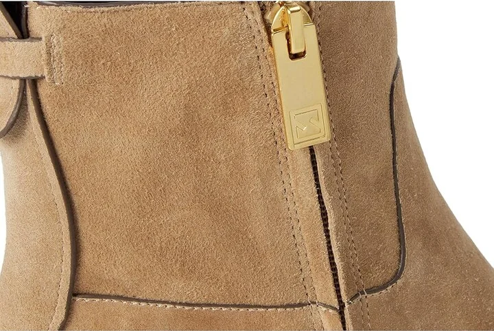 Franco Sarto Mala Booties Women's Boots Tuscan Taupe Suede : 6 M, Leather - Image 7