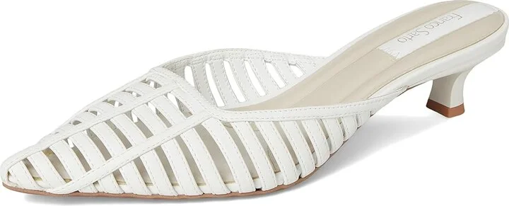 Franco Sarto Marlina High Women's Heels Bright White : 10 M, Leather - Image 5