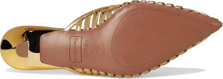 Franco Sarto Marlina High Women's Heels Gold : 6.5 M, Leather - Image 3