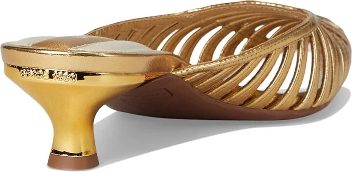Franco Sarto Marlina High Women's Heels Gold : 6.5 M, Leather - Image 4