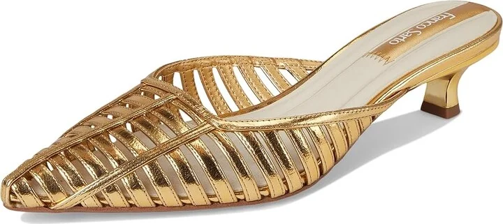 Franco Sarto Marlina High Women's Heels Gold : 6.5 M, Leather - Image 5