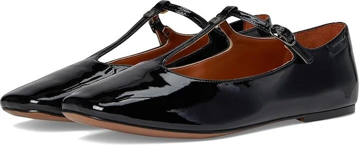 Franco Sarto Marylee Women's Flat Shoes Black Patent : 6.5 M, Faux Leather