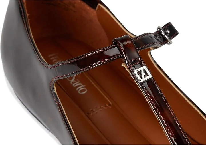 Franco Sarto Marylee Women's Flat Shoes Brown Patent : 6.5 M, Faux Leather - Image 7