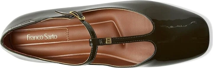 Franco Sarto Marylee Women's Flat Shoes Dark Green Patent : 9 M, Faux Leather - Image 2
