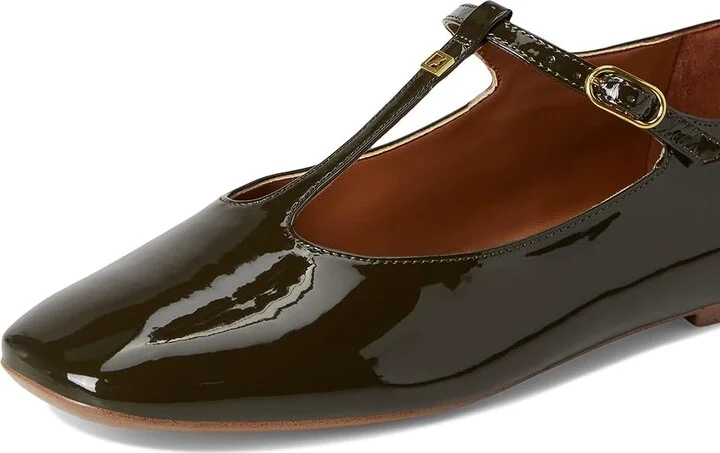 Franco Sarto Marylee Women's Flat Shoes Dark Green Patent : 9 M, Faux Leather - Image 7