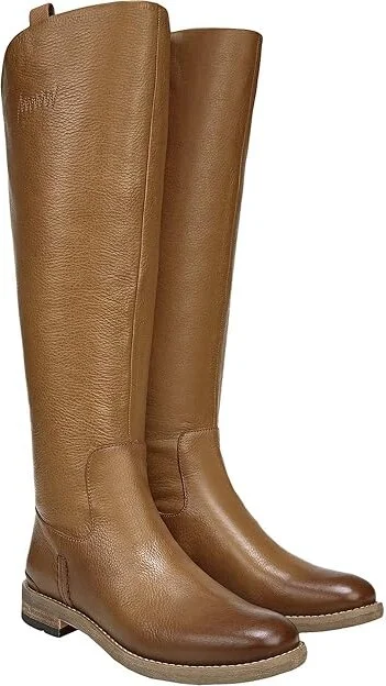 Franco Sarto Meyer Wide Calf Women's Boots Light Brown : 9.5 M, Leather
