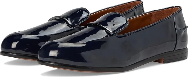 Franco Sarto Mirabelle Women's Flat Shoes Navy Blue : 7 M, Faux Leather