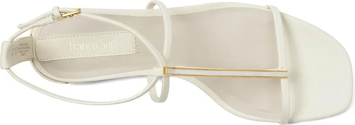 Franco Sarto Misty Women's Wedge Shoes White : 9.5 M, Leather - Image 2