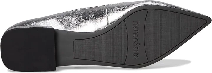 Franco Sarto Nalin Mary Janes Women's Shoes Silver Metallic Faux Leather : 10 M - Image 3