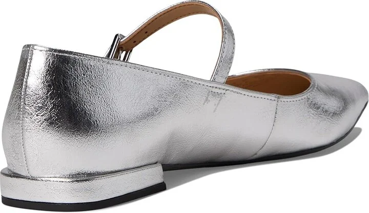 Franco Sarto Nalin Mary Janes Women's Shoes Silver Metallic Faux Leather : 10 M - Image 4