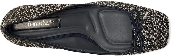 Franco Sarto Natalia2 Pumps High Women's Heels Black Tweed : 9 M, Leather - Image 2