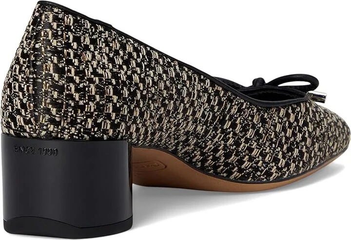 Franco Sarto Natalia2 Pumps High Women's Heels Black Tweed : 9 M, Leather - Image 4