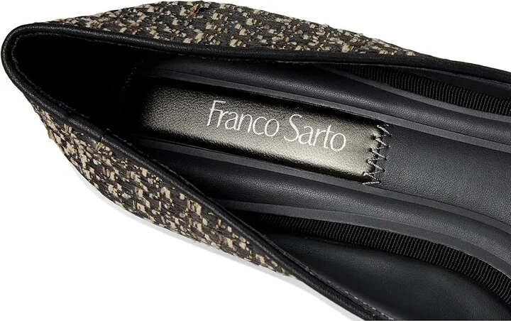 Franco Sarto Natalia2 Pumps High Women's Heels Black Tweed : 9 M, Leather - Image 7