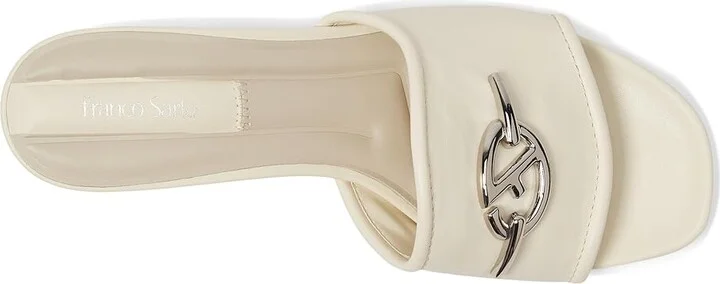 Franco Sarto Noreen Women's Sandals Cream White : 6.5 M, Leather - Image 2