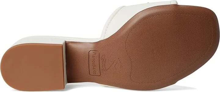 Franco Sarto Noreen Women's Sandals Cream White : 6.5 M, Leather - Image 3