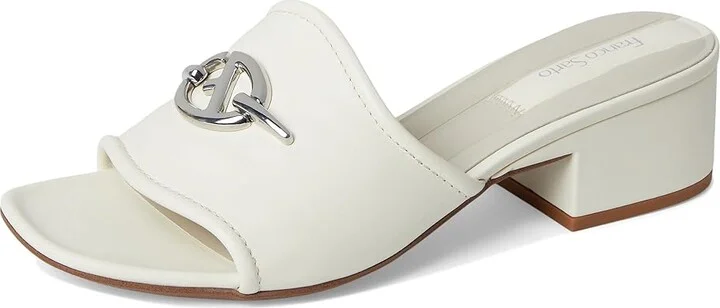 Franco Sarto Noreen Women's Sandals Cream White : 6.5 M, Leather - Image 5