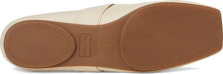 Franco Sarto Oakes Women's Flat Shoes Ivory White : 5.5 M, Leather - Image 3