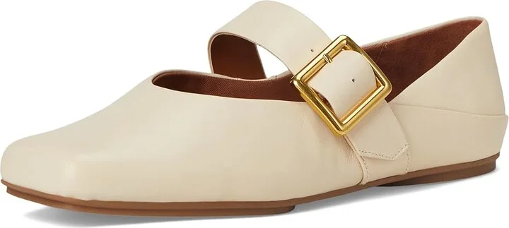 Franco Sarto Oakes Women's Flat Shoes Ivory White : 5.5 M, Leather - Image 5