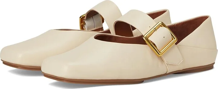 Franco Sarto Oakes Women's Flat Shoes Ivory White : 5.5 M, Leather