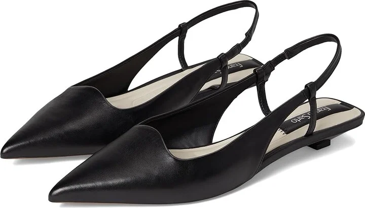 Franco Sarto Palmira High Women's Heels Black : 7 W, Leather/Rubber