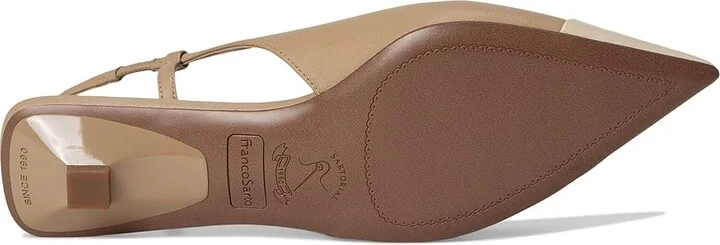 Franco Sarto Palmira High Women's Heels Latte Beige Leather : 6 M, Leather/Rubber - Image 3