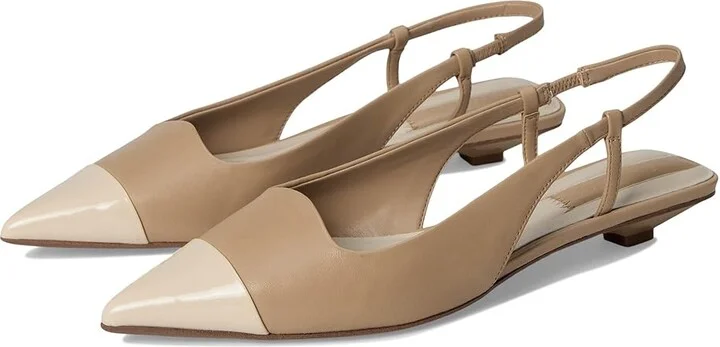 Franco Sarto Palmira High Women's Heels Latte Beige Leather : 6 M, Leather/Rubber