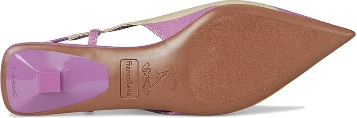 Franco Sarto Palmira High Women's Heels Orchid Purple Stripe Fabric : 7 M, Leather/Rubber - Image 3