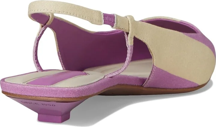 Franco Sarto Palmira High Women's Heels Orchid Purple Stripe Fabric : 7 M, Leather/Rubber - Image 4