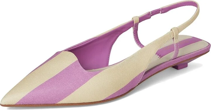 Franco Sarto Palmira High Women's Heels Orchid Purple Stripe Fabric : 7 M, Leather/Rubber - Image 5