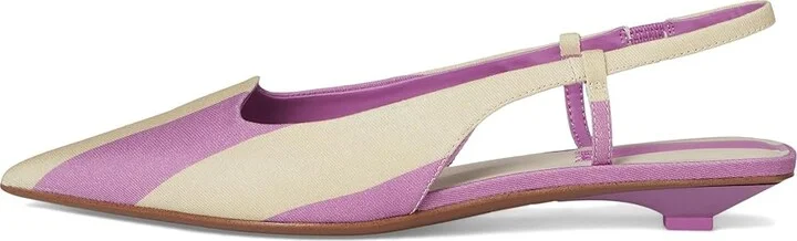Franco Sarto Palmira High Women's Heels Orchid Purple Stripe Fabric : 7 M, Leather/Rubber - Image 6