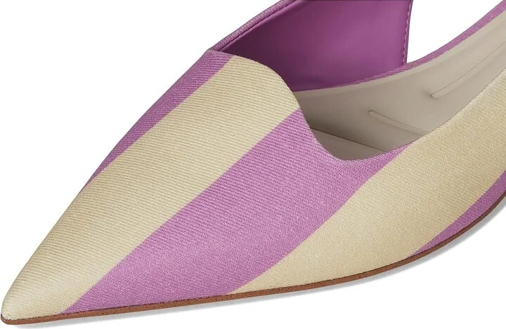 Franco Sarto Palmira High Women's Heels Orchid Purple Stripe Fabric : 7 M, Leather/Rubber - Image 7
