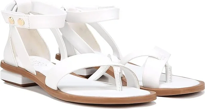 Franco Sarto Parker Women's Shoes White Leather : 10 M