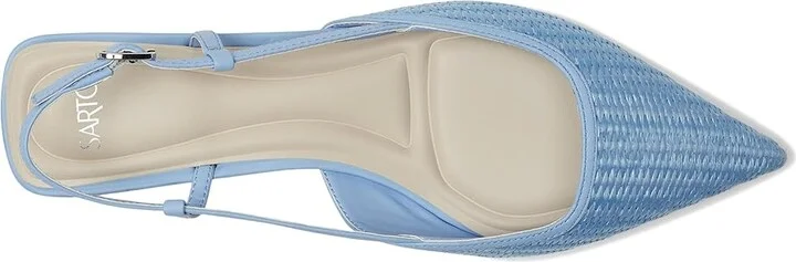 Franco Sarto Pheby Slingback Shoes Women's Shoes Denim Blue : 7 M, Leather - Image 2