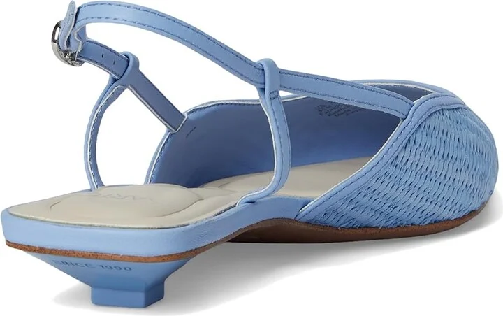 Franco Sarto Pheby Slingback Shoes Women's Shoes Denim Blue : 7 M, Leather - Image 4