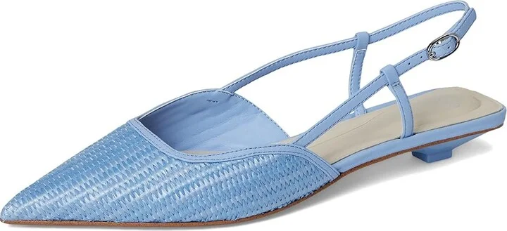 Franco Sarto Pheby Slingback Shoes Women's Shoes Denim Blue : 7 M, Leather - Image 5