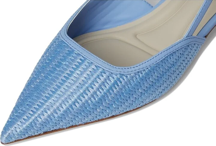 Franco Sarto Pheby Slingback Shoes Women's Shoes Denim Blue : 7 M, Leather - Image 7