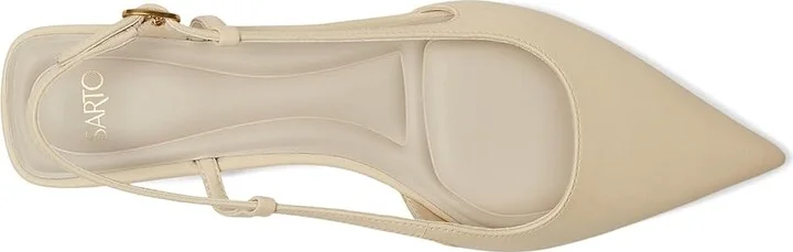 Franco Sarto Pheby Slingback Shoes Women's Shoes Ivory White : 7 M, Leather - Image 2