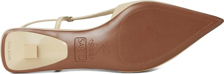 Franco Sarto Pheby Slingback Shoes Women's Shoes Ivory White : 7 M, Leather - Image 3