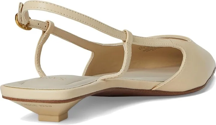 Franco Sarto Pheby Slingback Shoes Women's Shoes Ivory White : 7 M, Leather - Image 4