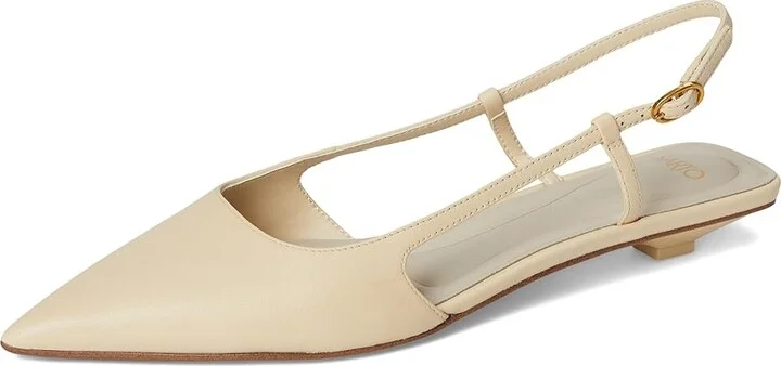 Franco Sarto Pheby Slingback Shoes Women's Shoes Ivory White : 7 M, Leather - Image 5