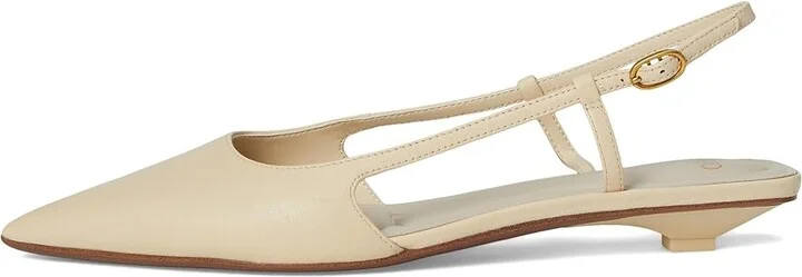 Franco Sarto Pheby Slingback Shoes Women's Shoes Ivory White : 7 M, Leather - Image 6