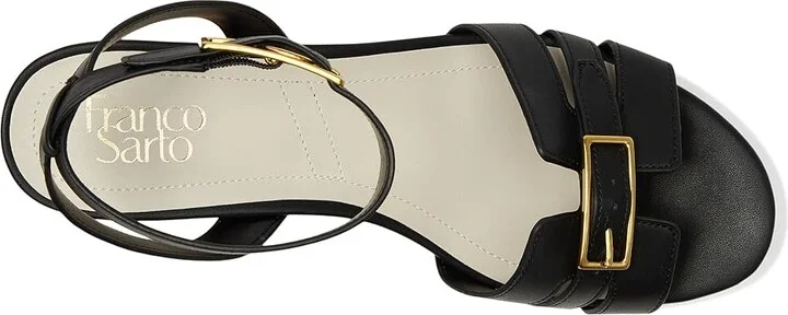 Franco Sarto Pheobe Women's Sandals Black : 6 M, Faux Leather - Image 2
