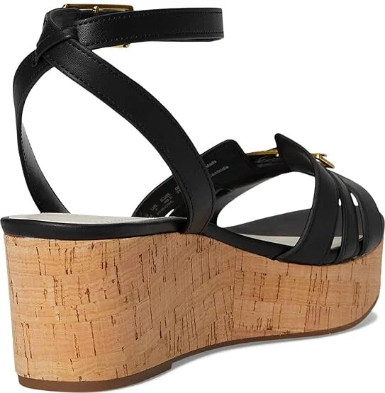 Franco Sarto Pheobe Women's Sandals Black : 6 M, Faux Leather - Image 4