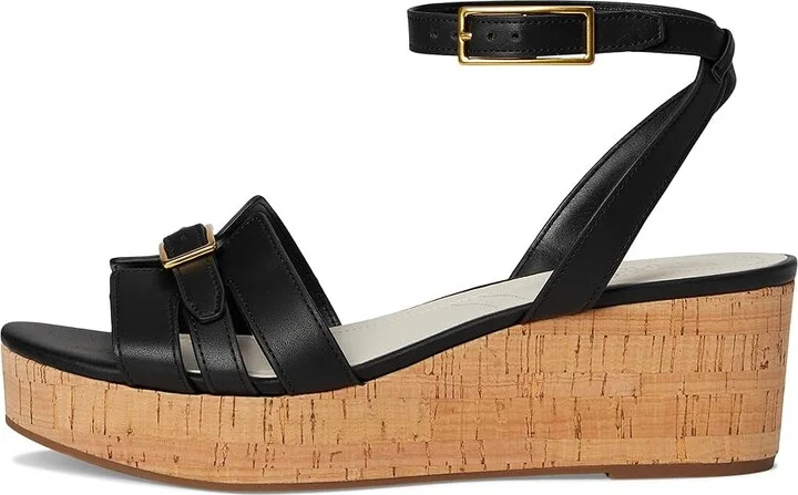 Franco Sarto Pheobe Women's Sandals Black : 6 M, Faux Leather - Image 6