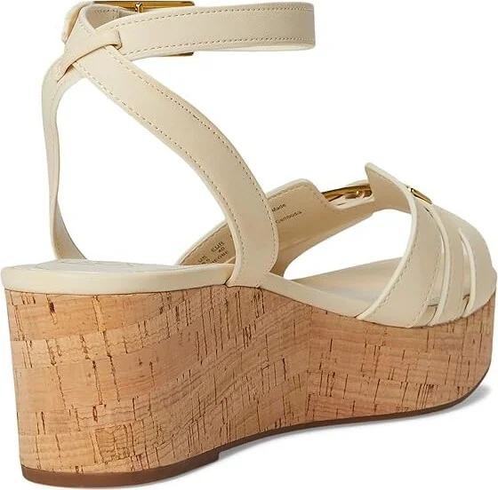 Franco Sarto Pheobe Women's Sandals Ivory White : 9.5 M, Faux Leather - Image 4