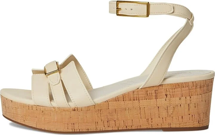 Franco Sarto Pheobe Women's Sandals Ivory White : 9.5 M, Faux Leather - Image 6