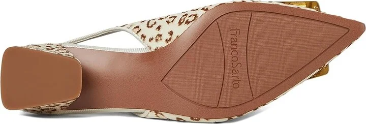 Franco Sarto Racer 5 Women's Shoes Cream White Leopard : 11 M, Leather/Suede/Synthetic - Image 3