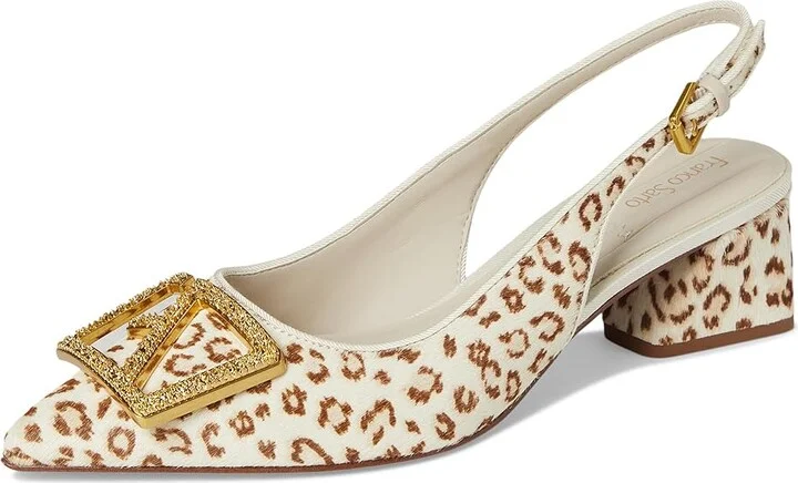 Franco Sarto Racer 5 Women's Shoes Cream White Leopard : 11 M, Leather/Suede/Synthetic - Image 5